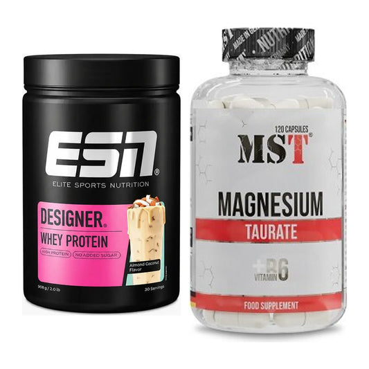 Basis-Set: ESN Designer Whey + MST Magnesium Taurat – alle enthaltenen Artikel
