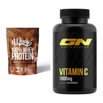 Basis-Set: Wispy Whey 100% + GN Vitamin C Health Line – alle enthaltenen Artikel