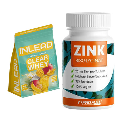 Basis-Set: INLEAD Clear Whey Isolate + ProFuel Zink Bisclycinat – alle enthaltenen Artikel