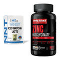 Βασικό σετ: NNT Whey ICED MATCHA LATTE + Body Attack Zinc Bisglycinate - περιλαμβάνονται όλα τα είδη