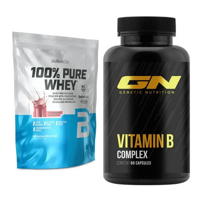 Basis-Set: BioTech 100% Pure Whey + GN Vitamin B-Complex – alle enthaltenen Artikel