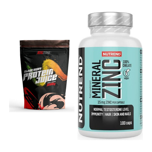 Basis-Set: Big Zone Clear Whey Protein + Nutrend Zinc Chelate 15mg – alle enthaltenen Artikel