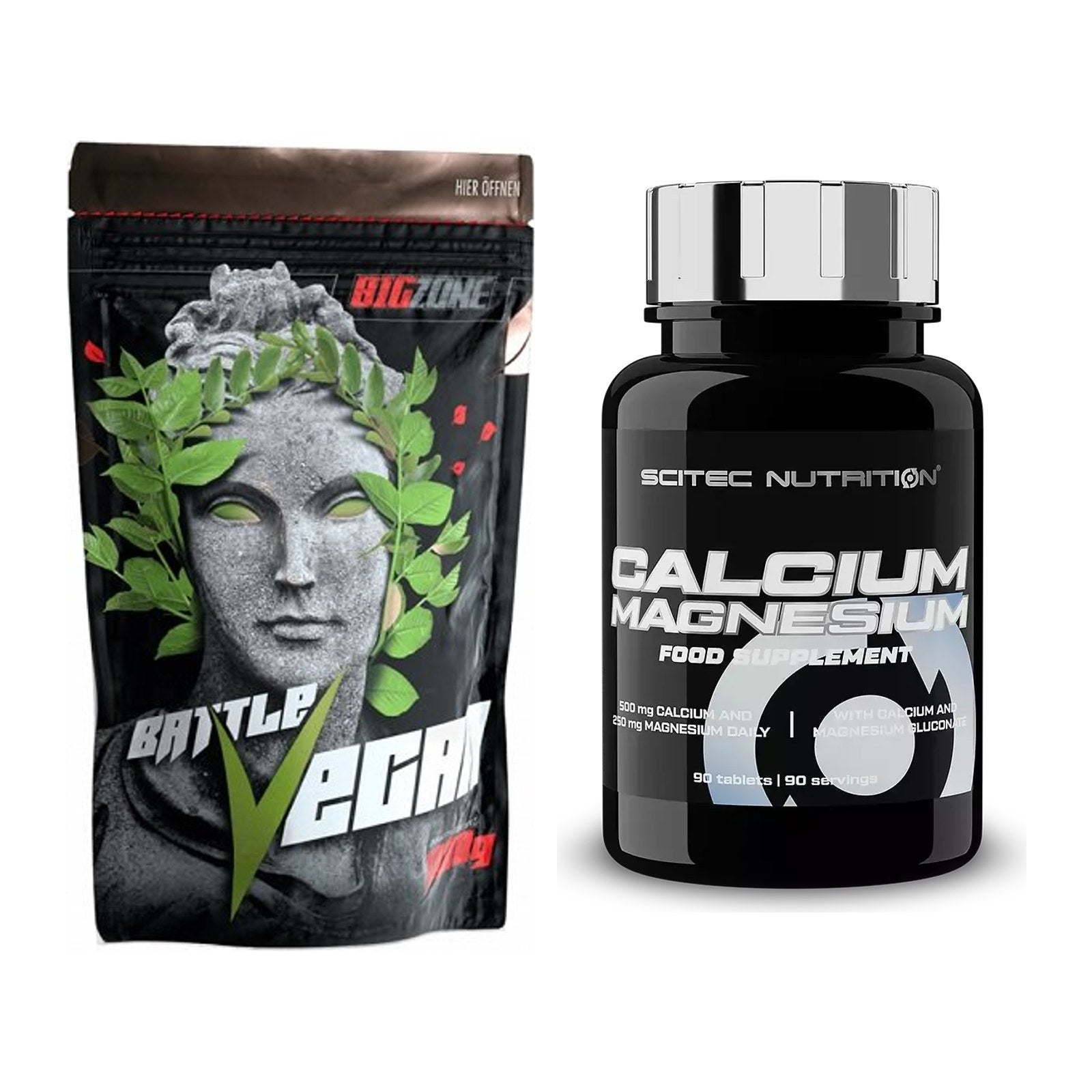Basis-Set: Big Zone Battle Vegan + Scitec Calcium Magnesium – alle enthaltenen Artikel