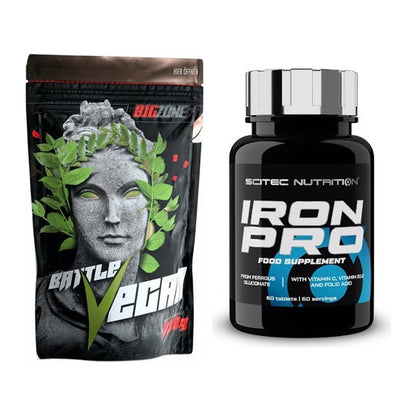 Basis-Set: Big Zone Battle Vegan + Scitec Iron Pro – alle enthaltenen Artikel