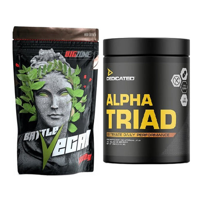 Basis-Set: Big Zone Battle Vegan + Dedicated Alpha Triad 180 Tabl. – alle enthaltenen Artikel