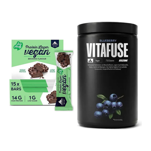 Basis-Set: Multipower Vegan Protein Layer Bar + Big Zone Vitafuse – alle enthaltenen Artikel
