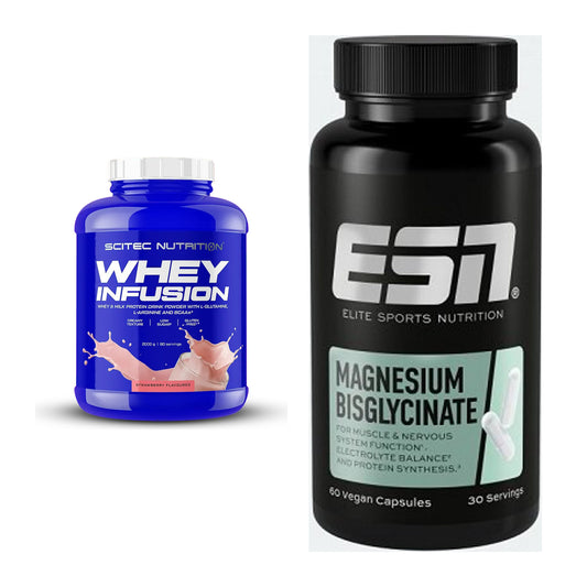 Basis-Set: Scitec Whey Infusion + ESN Magnesium Bisglycinate – alle enthaltenen Artikel