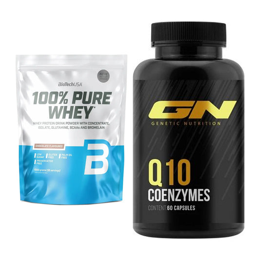 Basis-Set: BioTech 100% Pure Whey + GN Q10 Health Line – alle enthaltenen Artikel