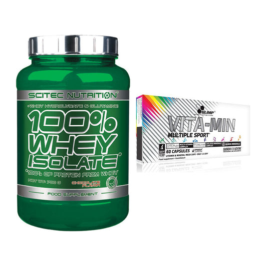 Basis-Set: Scitec Whey Isolate + Olimp Vita-Min Multiple Sport – alle enthaltenen Artikel