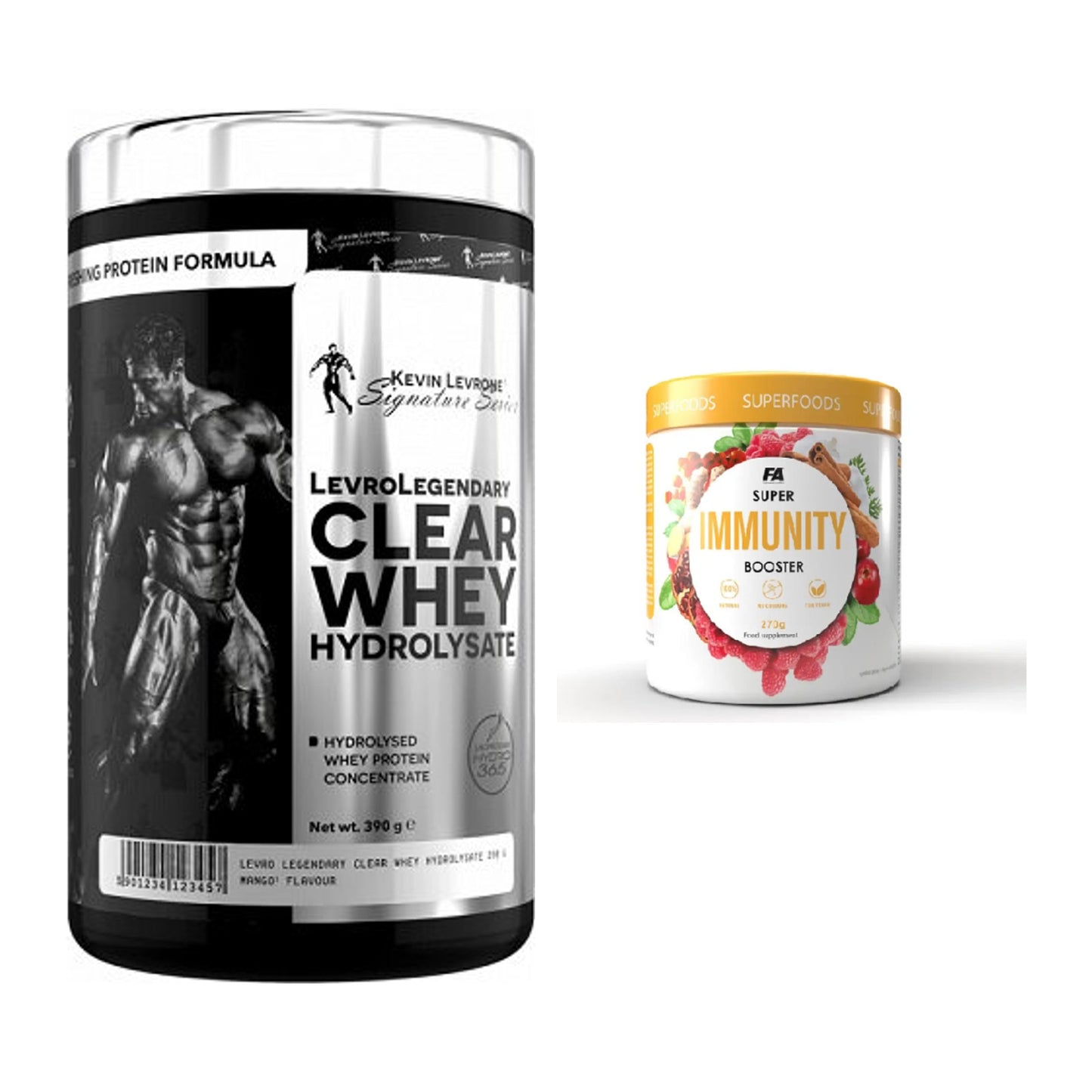 Basis-Set: Kevin Levrone Clear Whey + FA Nutrition Wellnes Line Super – alle enthaltenen Artikel
