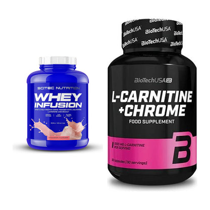 Basis-Set: Scitec Whey Infusion + BioTech L-Carnitine + Chrome – alle enthaltenen Artikel