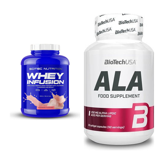 Basis-Set: Scitec Whey Infusion + BioTech ALA alpha lipoic acid – alle enthaltenen Artikel