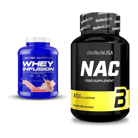 Basis-Set: Scitec Whey Infusion + BioTech NAC – alle enthaltenen Artikel