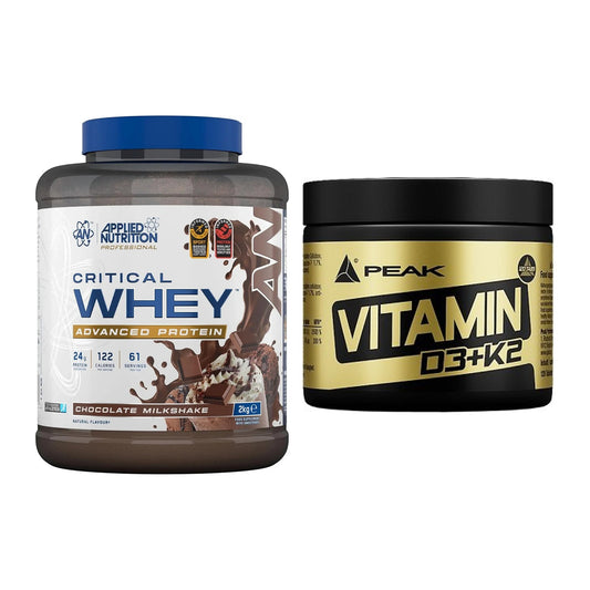Basis-Set: Applied Nutrition Critical + Peak Vitamin D3+K2 120 Tabl. – alle enthaltenen Artikel