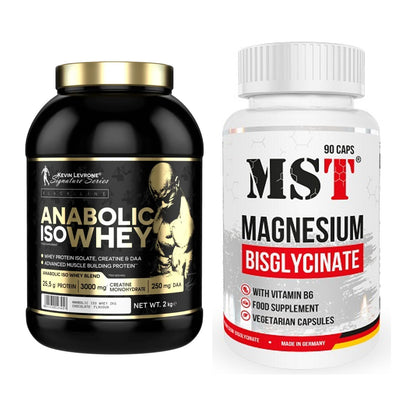Basis-Set: Kevin Levrone Anabolic Iso Whey + MST Magnesium Bisglycinat – alle enthaltenen Artikel