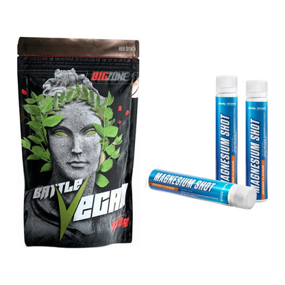 Basis-Set: Big Zone Battle Vegan + Body Attack Magnesium Shots – alle enthaltenen Artikel