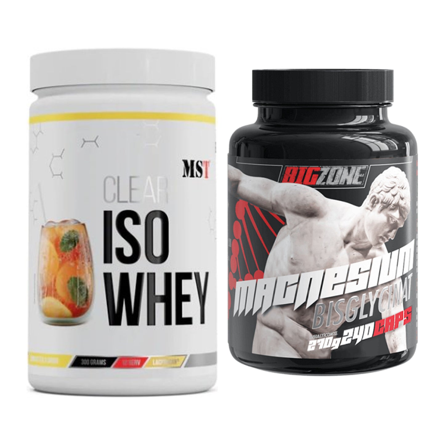 Basis-Set: MST Iso Clear + Big Zone Magnesium Bisglycinat – alle enthaltenen Artikel