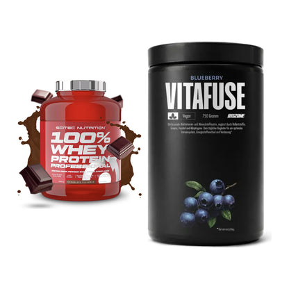 Basis-Set: Scitec 100% Whey Professional + Big Zone Vitafuse – alle enthaltenen Artikel