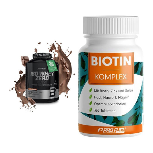 Basis-Set: BioTech Iso Whey Zero Black + ProFuel BIOTIN Komplex – alle enthaltenen Artikel