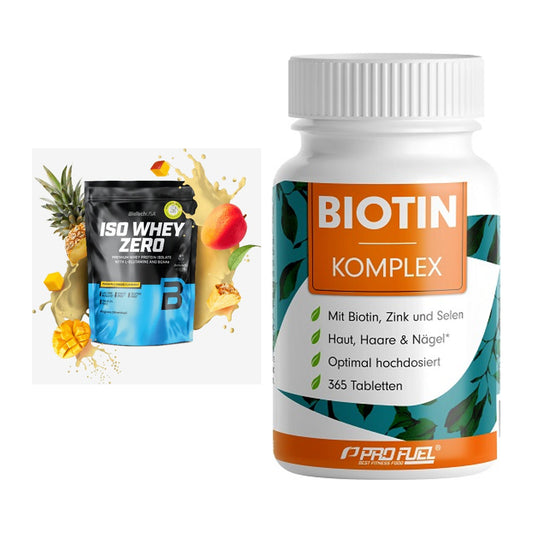 Basis-Set: BioTech Iso Whey Zero + ProFuel BIOTIN Komplex – alle enthaltenen Artikel
