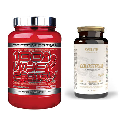 Basis-Set: Scitec 100% Whey + Evolite Nutrition Colostrum – alle enthaltenen Artikel