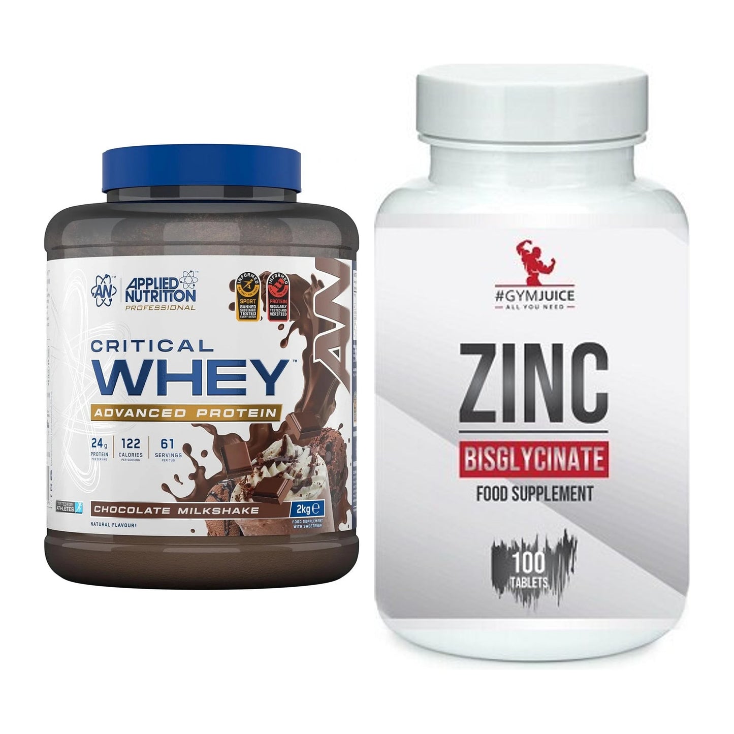 Basis-Set: Applied Nutrition Critical + #GYMJUICE ZINC Bisglycinate – alle enthaltenen Artikel