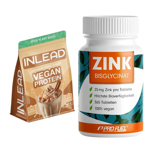 Basis-Set: INLEAD Vegan Protein + ProFuel Zink Bisclycinat – alle enthaltenen Artikel