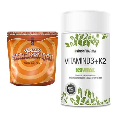 Basis-Set: Nanosupps Whey Protein + Sinob Vitamin D3 + K2 – alle enthaltenen Artikel