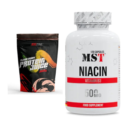 Basis-Set: Big Zone Clear Whey Protein Juice + MST Niacin – alle enthaltenen Artikel