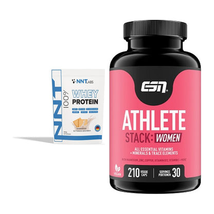 Basis-Set: NNT Whey + ESN Athlete Stack:WOMEN – alle enthaltenen Artikel