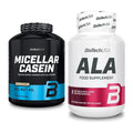 Basis-Set: BioTech Micellar Casein + BioTech ALA alpha lipoic acid – alle enthaltenen Artikel