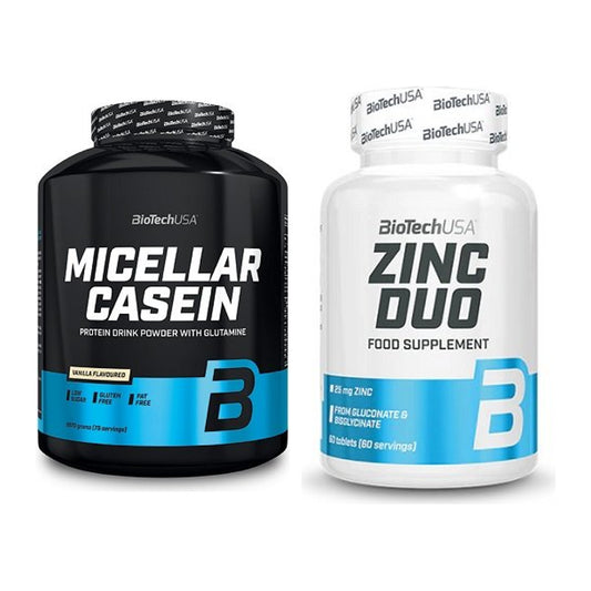 Basis-Set: BioTech Micellar Casein + BioTech Zinc Duo – alle enthaltenen Artikel