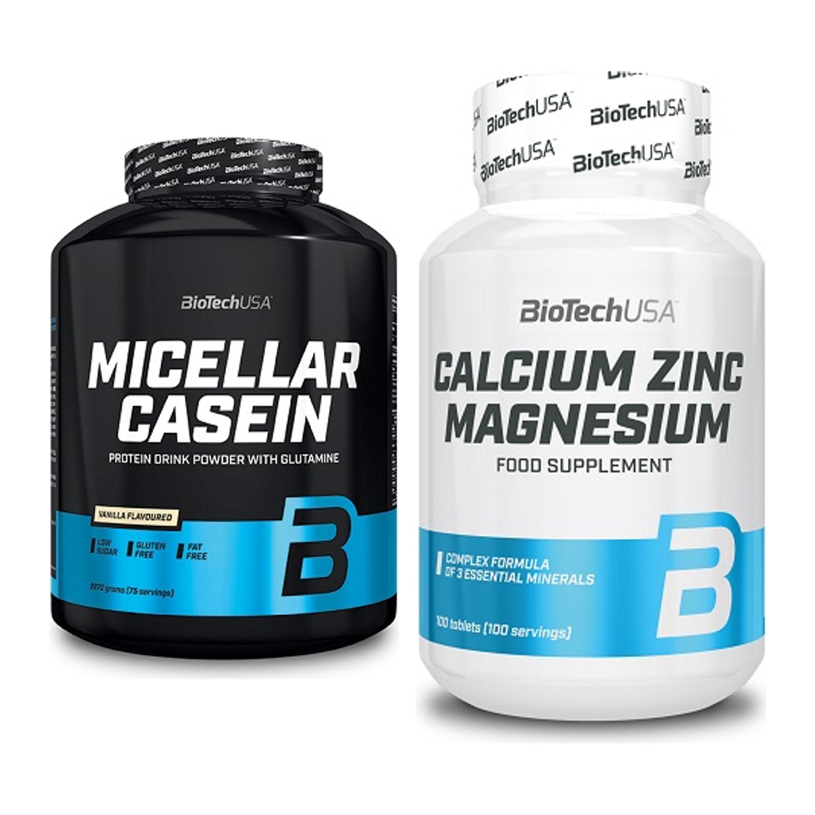 Basis-Set: BioTech Micellar Casein + BioTech Calcium Zinc – alle enthaltenen Artikel