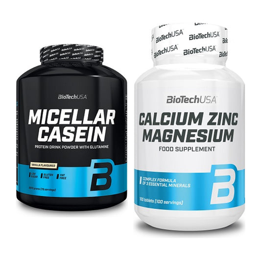 Basis-Set: BioTech Micellar Casein + BioTech Calcium Zinc – alle enthaltenen Artikel