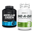 Basis-Set: BioTech Micellar Casein + BioTech One A Day 100 Tabl. – alle enthaltenen Artikel