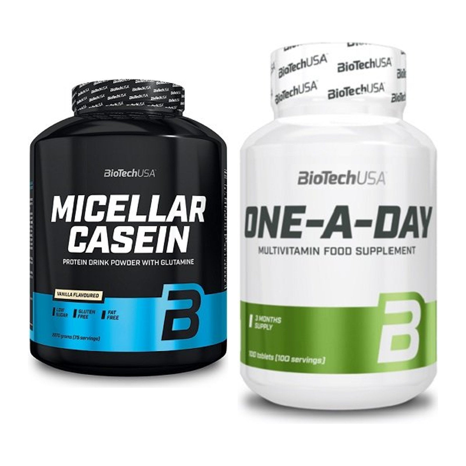 Basis-Set: BioTech Micellar Casein + BioTech One A Day 100 Tabl. – alle enthaltenen Artikel