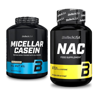 Basis-Set: BioTech Micellar Casein + BioTech NAC – alle enthaltenen Artikel