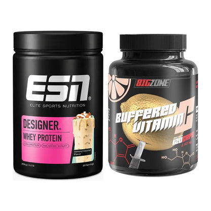 Basis-Set: ESN Designer Whey + Big Zone Buffered Vitamin C – alle enthaltenen Artikel