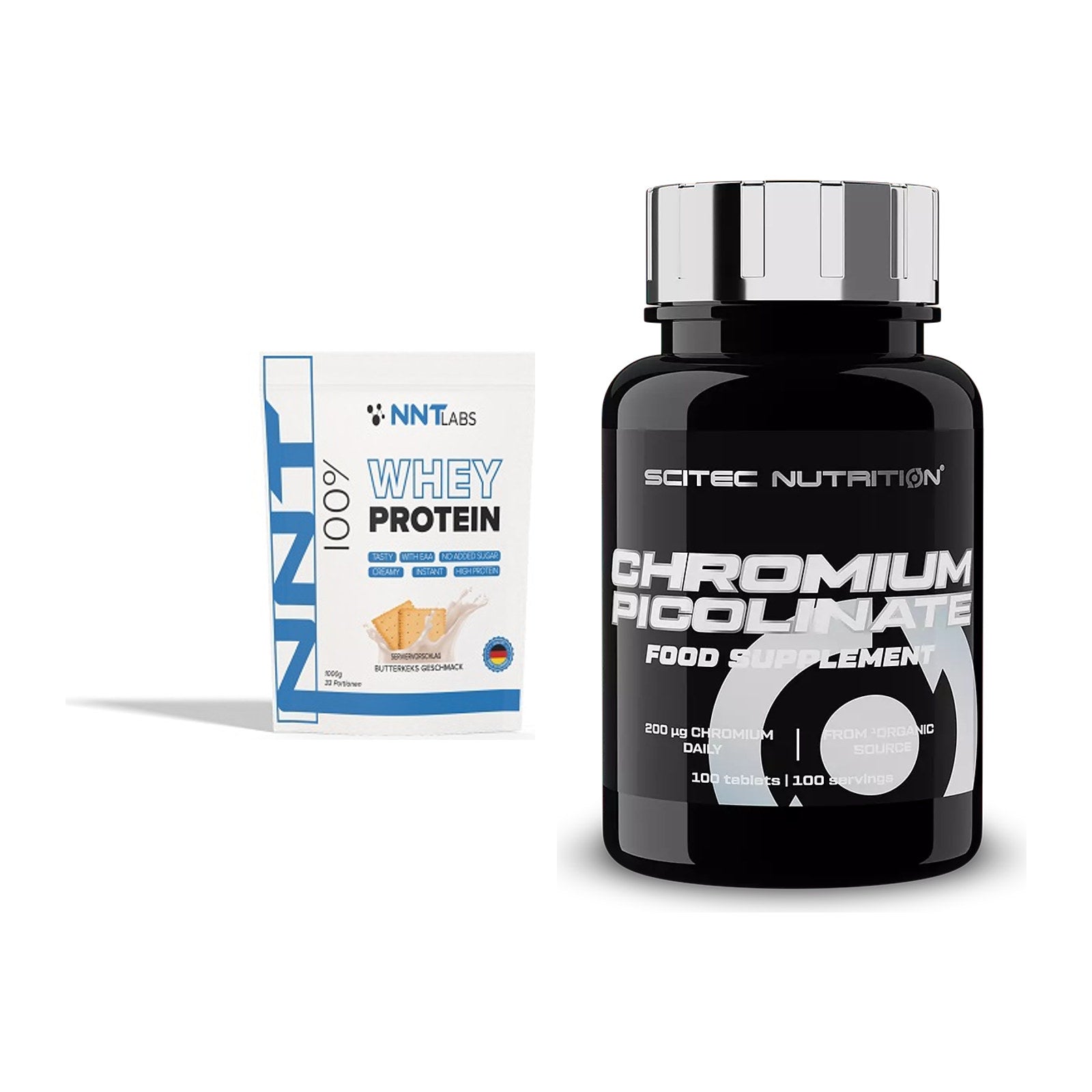 Basis-Set: NNT Whey + Scitec Chromium Picolinate – alle enthaltenen Artikel