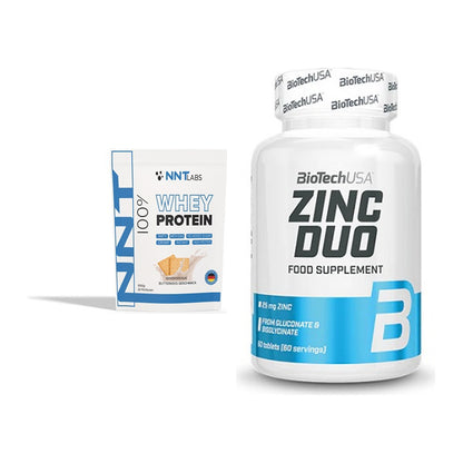 Basis-Set: NNT Whey + BioTech Zinc Duo – alle enthaltenen Artikel