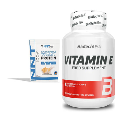 Basis-Set: NNT Whey + BioTech Vitamin E 100 Softgelcaps – alle enthaltenen Artikel