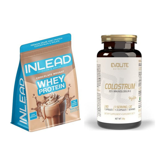 Basis-Set: INLEAD Whey Protein + Evolite Nutrition Colostrum 30% – alle enthaltenen Artikel