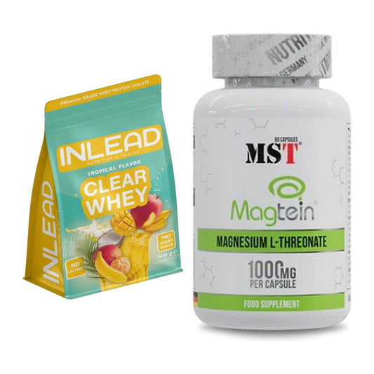 Basis-Set: INLEAD Clear Whey Isolate + MST Magnesium L-Threonate – alle enthaltenen Artikel