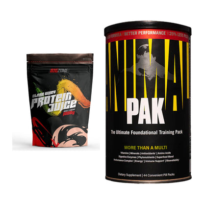 Basis-Set: Big Zone Clear Whey Protein + Universal Animal Pak 44 – alle enthaltenen Artikel