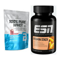 Basis-Set: BioTech 100% Pure Whey + ESN Vitamin Stack – alle enthaltenen Artikel