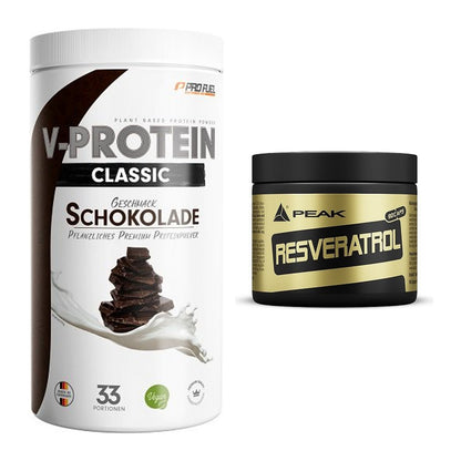 Basis-Set: ProFuel VEGAN PROTEIN + Peak Resveratrol – alle enthaltenen Artikel