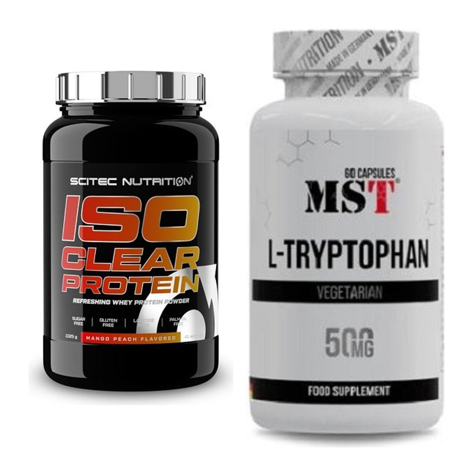 Basis-Set: Scitec IsoClear Protein + MST Tryptophan 500mg – alle enthaltenen Artikel