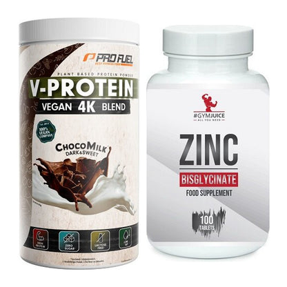 Basis-Set: ProFuel V-PROTEIN vegan 4K + #GYMJUICE ZINC Bisglycinate – alle enthaltenen Artikel
