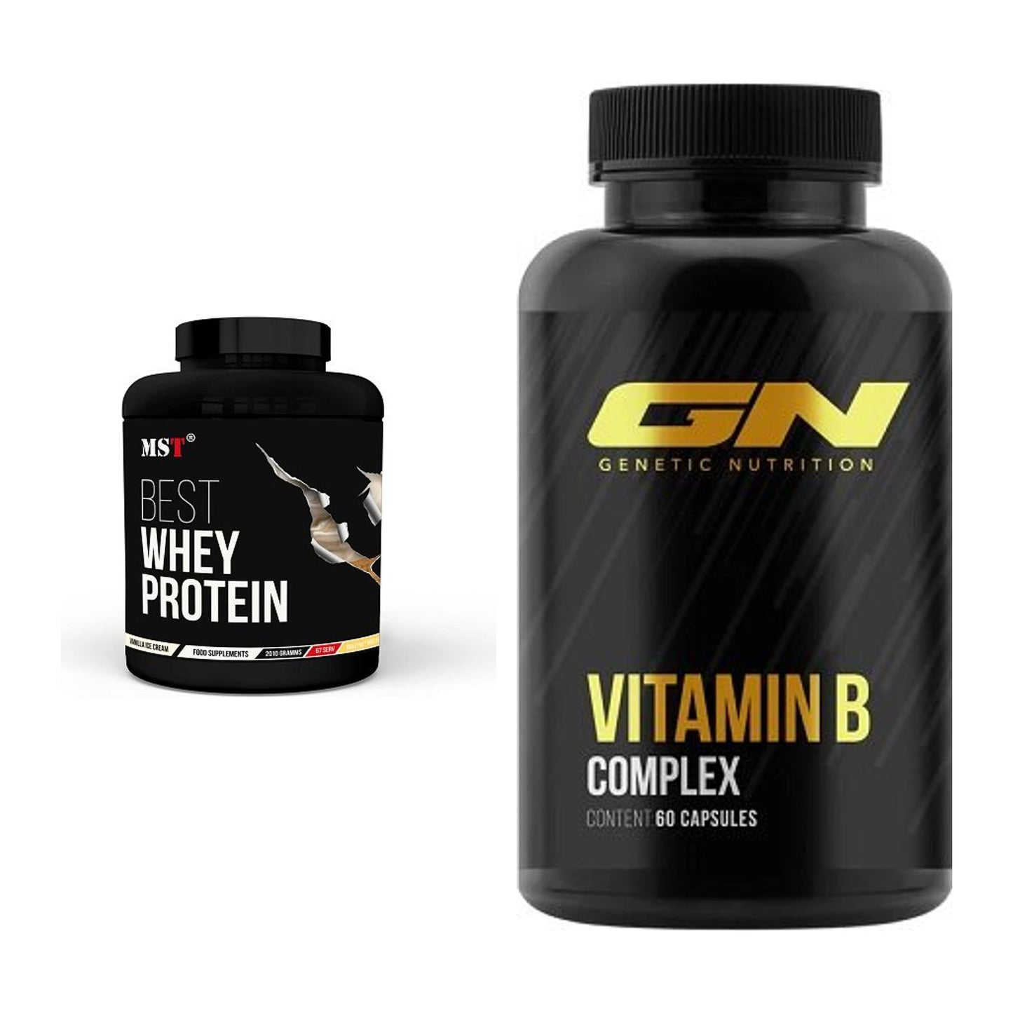 Basis-Set: MST Best Whey Protein + GN Vitamin B-Complex – alle enthaltenen Artikel
