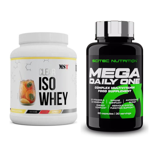 Basis-Set: MST Iso Clear + Scitec Mega Daily One Plus – alle enthaltenen Artikel